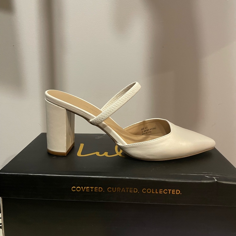Cream heels